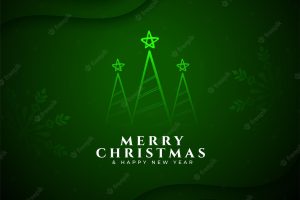 Nice merry christmas wishes card with snowflake design