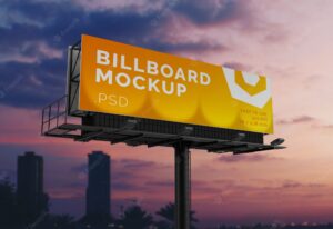 Outdoor billboard mockup