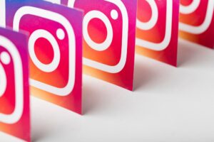Oxford uk august 22 2018 a collection of instagram logos printed on paper