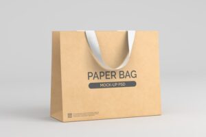 Paper bag mockup