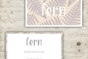 Pastel colors business card design