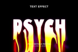 Phychedelic text effect