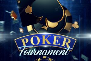 Poker tournament social media post invitation template