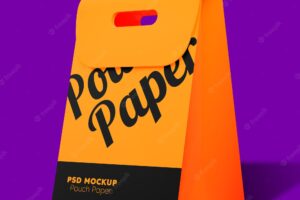 Pouch paper mockup