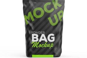 Powder bag mockup