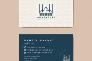 Premium business card design mockup