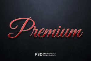 Premium text style effect