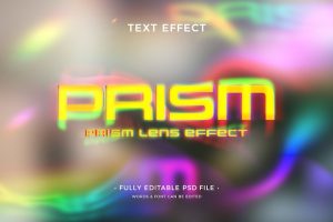 Prism text effect