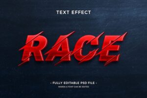 Race text effect