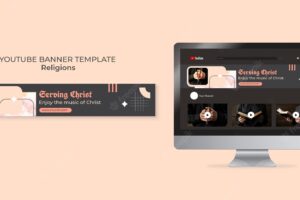 Religion and worship youtube banner template