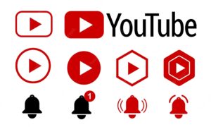 Set of video online icon