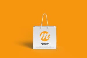 Shopping bag or paper bag mockup design