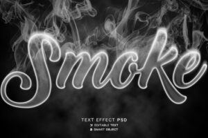 Smoke text effect