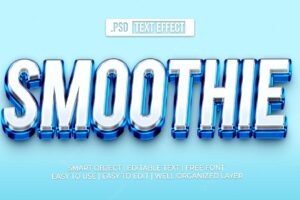 Smoothie text style effect