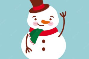 Snowman christmas cartoon