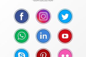 Social media icon collection