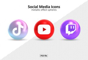 Social media icons logos