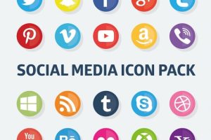 Social media icons pack