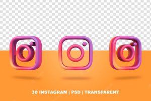 Social media instagram logo transparent
