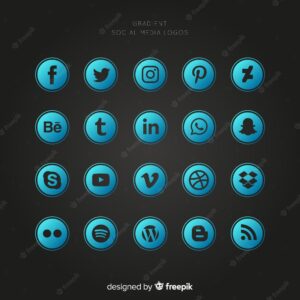 Social media logotype collection