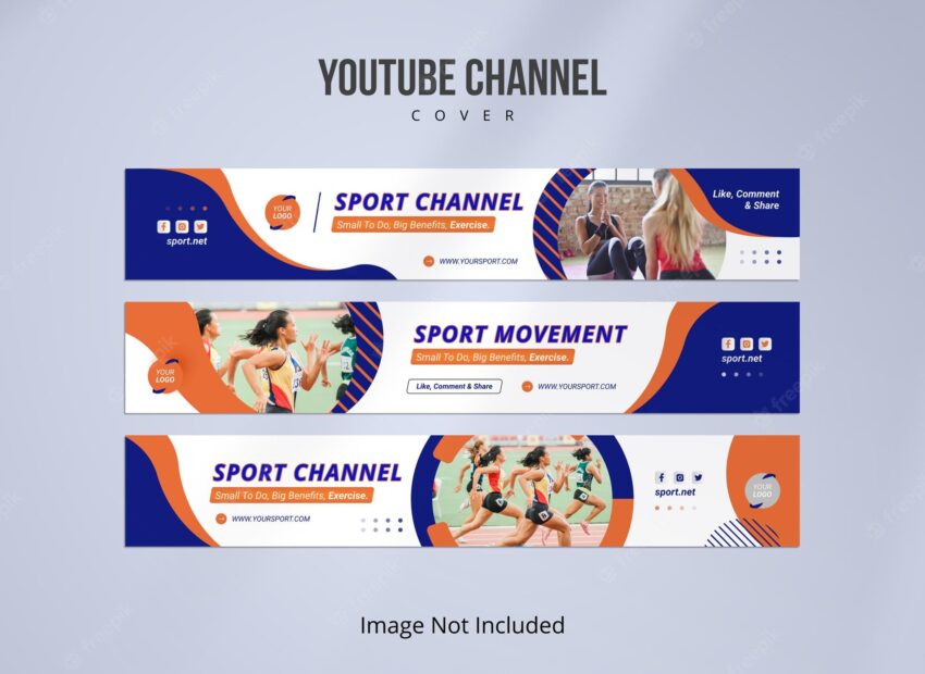 Sport banner for youtube channel