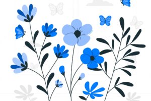 Spring flower concept illustration