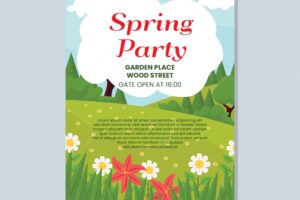Spring party brochure