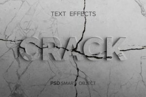 Stone structure text effect