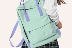 Student backpack mockup for back to school