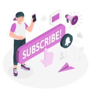 Subscriber concept illustration