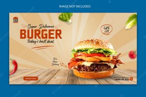 Super delicious burger social media post design.