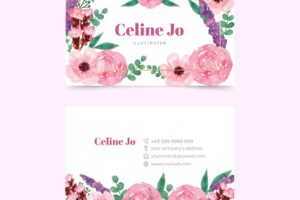 Template design for business card