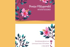 Template elegant business card