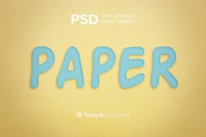 Text effect paper texture