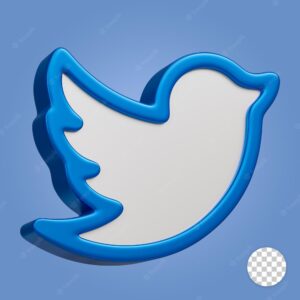 Twitter 3d icon