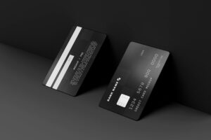 Two credit cards mockup