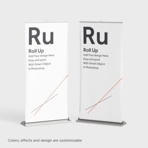 Two roll ups mock up