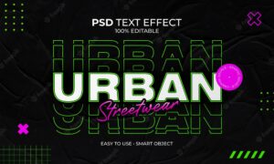 Urban streetwear text effect