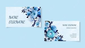 Vector modern creative and clean business card template double sides