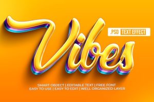 Vibes text style effect