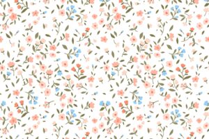 Vintage floral background. seamless  pattern with small flowers on a white background.