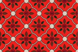Vintage floral pattern inspired by the grammar of ornament