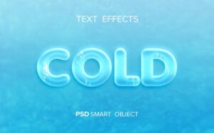 Water text effect mock-up