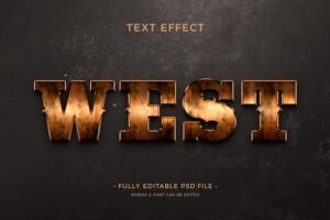 West text effect