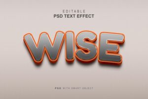 Wise text style effect
