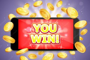 You win casino vector poster banner design template