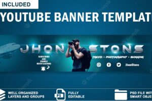 Youtube banner template