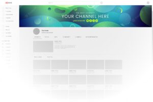 Youtube channel banner template