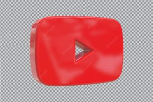 Youtube icon 3d render