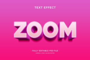 Zoom text effect